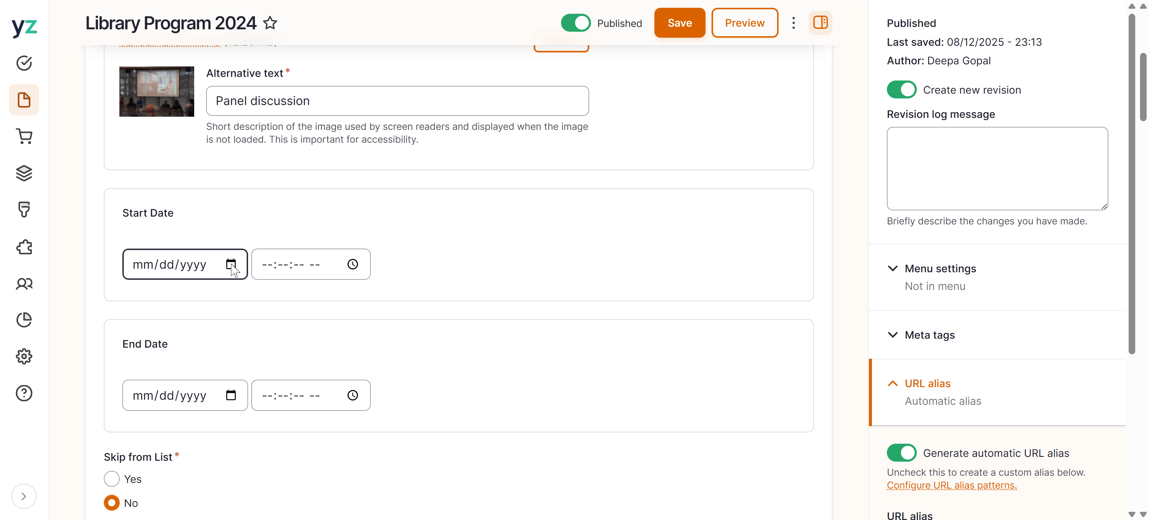 how to get past dates